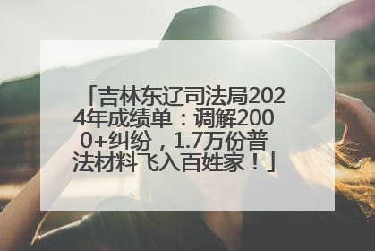 吉林东辽司法局2024年成绩单：调解2000+纠纷，1.7万份普法材料飞入百姓家！