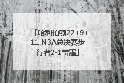 哈利伯顿22+9+11 NBA总决赛步行者2-1雷霆