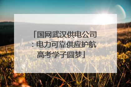 国网武汉供电公司：电力可靠供应护航高考学子圆梦