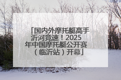 国内外摩托艇高手沂河竞速！2025年中国摩托艇公开赛（临沂站）开幕