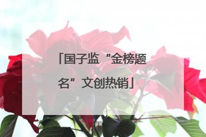 国子监“金榜题名”文创热销
