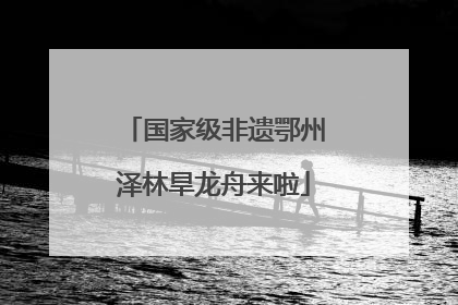 国家级非遗鄂州泽林旱龙舟来啦