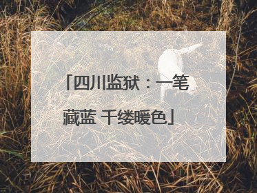 四川监狱：一笔藏蓝 千缕暖色