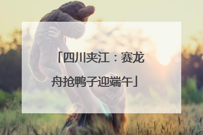 四川夹江：赛龙舟抢鸭子迎端午