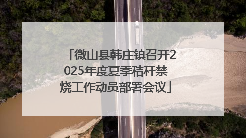 微山县韩庄镇召开2025年度夏季秸秆禁烧工作动员部署会议