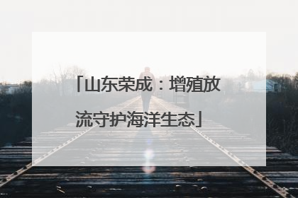 山东荣成：增殖放流守护海洋生态