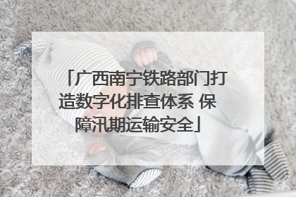 广西南宁铁路部门打造数字化排查体系 保障汛期运输安全