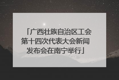 广西壮族自治区工会第十四次代表大会新闻发布会在南宁举行