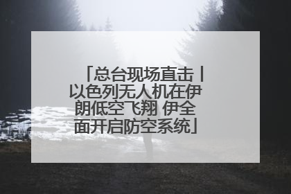 总台现场直击丨以色列无人机在伊朗低空飞翔 伊全面开启防空系统