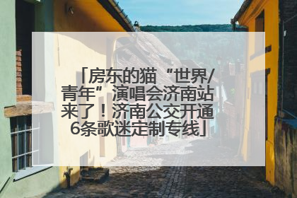 房东的猫“世界/青年”演唱会济南站来了！济南公交开通6条歌迷定制专线