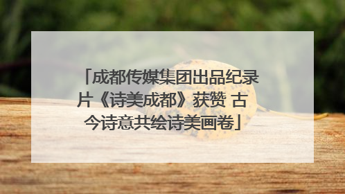成都传媒集团出品纪录片《诗美成都》获赞 古今诗意共绘诗美画卷