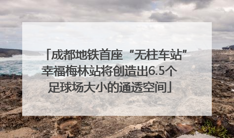 成都地铁首座“无柱车站”幸福梅林站将创造出6.5个足球场大小的通透空间