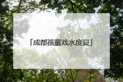 成都孩童戏水度夏