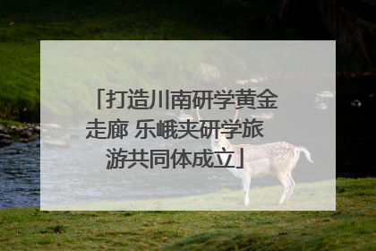 打造川南研学黄金走廊 乐峨夹研学旅游共同体成立