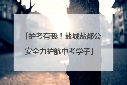 护考有我！盐城盐都公安全力护航中考学子