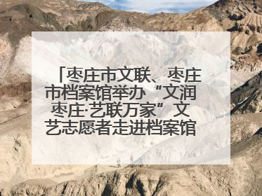 枣庄市文联、枣庄市档案馆举办“文润枣庄·艺联万家”文艺志愿者走进档案馆主题活动