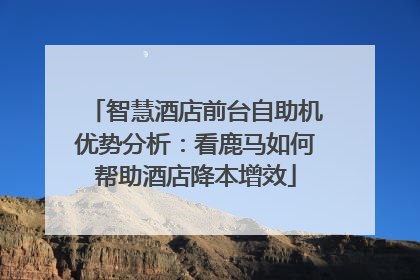 智慧酒店前台自助机优势分析：看鹿马如何帮助酒店降本增效