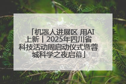 机器人进展区 用AI上新丨2025年四川省科技活动周启动仪式暨蓉城科学之夜启幕