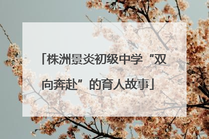株洲景炎初级中学“双向奔赴”的育人故事