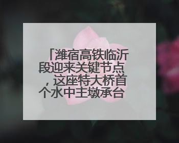 潍宿高铁临沂段迎来关键节点，这座特大桥首个水中主墩承台浇筑完成