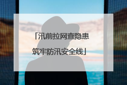 汛前拉网查隐患 筑牢防汛安全线