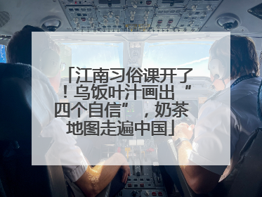 江南习俗课开了！乌饭叶汁画出“四个自信”，奶茶地图走遍中国