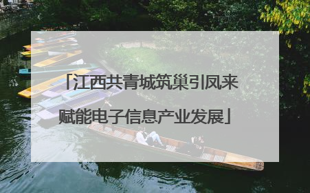 江西共青城筑巢引凤来 赋能电子信息产业发展