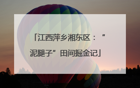 江西萍乡湘东区：“泥腿子”田间掘金记