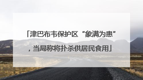 津巴布韦保护区“象满为患”，当局称将扑杀供居民食用