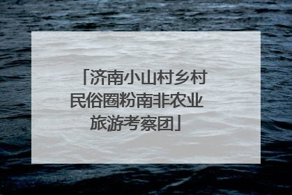 济南小山村乡村民俗圈粉南非农业旅游考察团