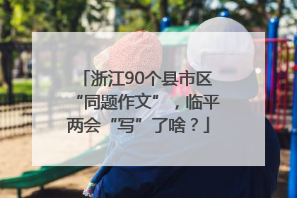 浙江90个县市区“同题作文”，临平两会“写”了啥？