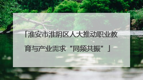 淮安市淮阴区人大推动职业教育与产业需求“同频共振”