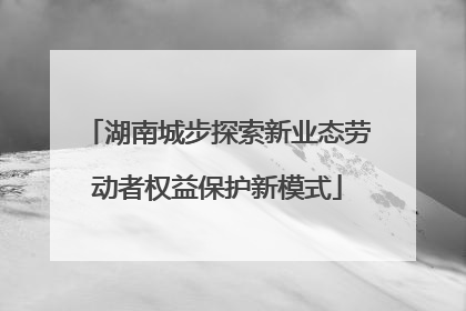 湖南城步探索新业态劳动者权益保护新模式