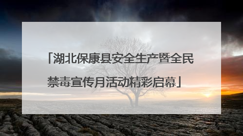 湖北保康县安全生产暨全民禁毒宣传月活动精彩启幕