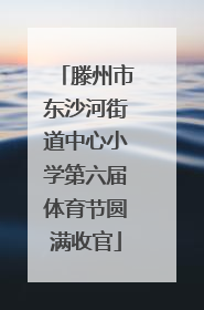 滕州市东沙河街道中心小学第六届体育节圆满收官