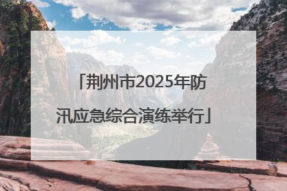 荆州市2025年防汛应急综合演练举行