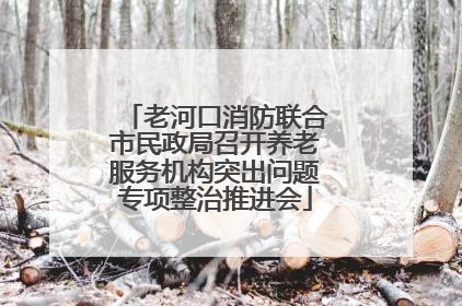 老河口消防联合市民政局召开养老服务机构突出问题专项整治推进会