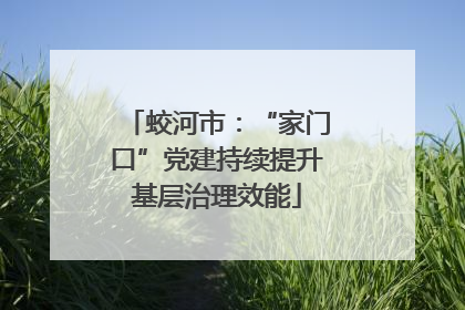 蛟河市：“家门口”党建持续提升基层治理效能