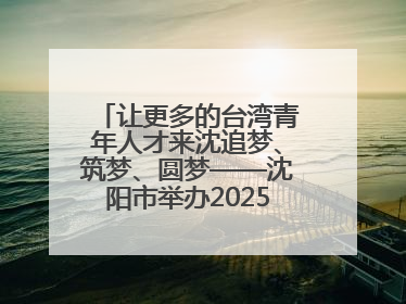 让更多的台湾青年人才来沈追梦、筑梦、圆梦——沈阳市举办2025“台湾博士沈阳行”活动