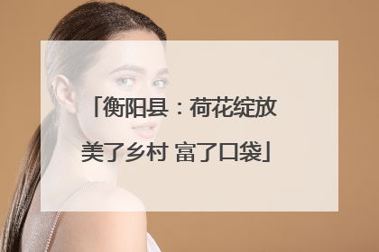 衡阳县：荷花绽放 美了乡村 富了口袋