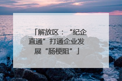 解放区：“纪企直通”打通企业发展“肠梗阻”
