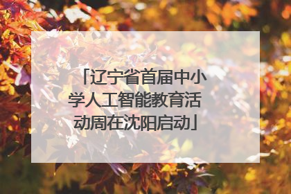 辽宁省首届中小学人工智能教育活动周在沈阳启动