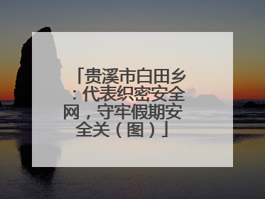 贵溪市白田乡：代表织密安全网，守牢假期安全关（图）