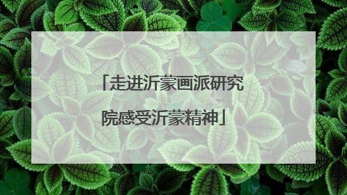 走进沂蒙画派研究院感受沂蒙精神