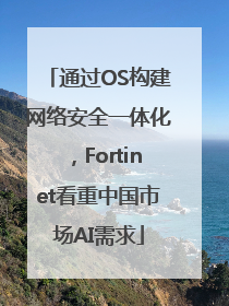 通过OS构建网络安全一体化，Fortinet看重中国市场AI需求