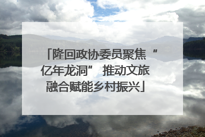 隆回政协委员聚焦“亿年龙洞” 推动文旅融合赋能乡村振兴