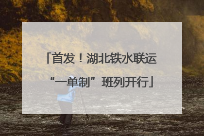 首发！湖北铁水联运“一单制”班列开行