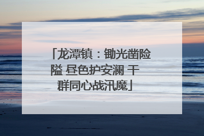 龙潭镇：锄光凿险隘 昼色护安澜 干群同心战汛魔