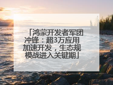 鸿蒙开发者军团冲锋：超3万应用加速开发，生态规模战进入关键期