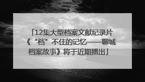 12集大型档案文献纪录片《“档”不住的记忆——聊城档案故事》将于近期播出